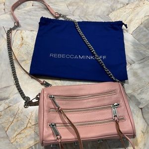 Rebecca Minkoff pink crossbody bag with dust bag
